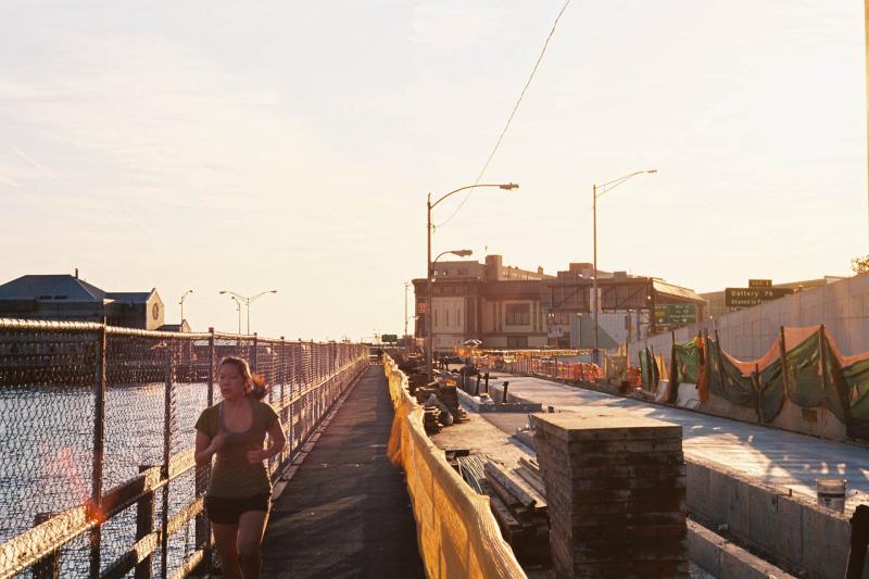 New York - jogging sur Peer 17