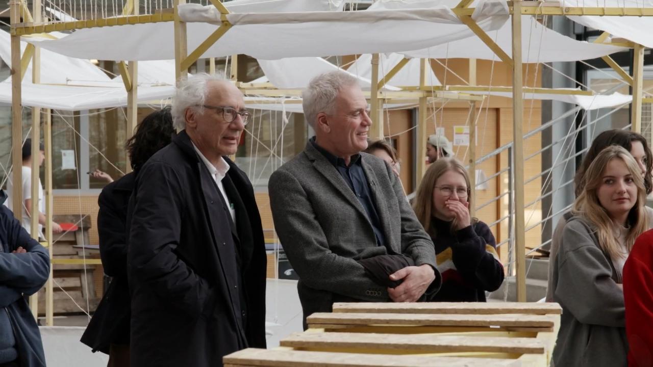 Marc Mimram et Bernard Vaudeville, semaine design ENPC