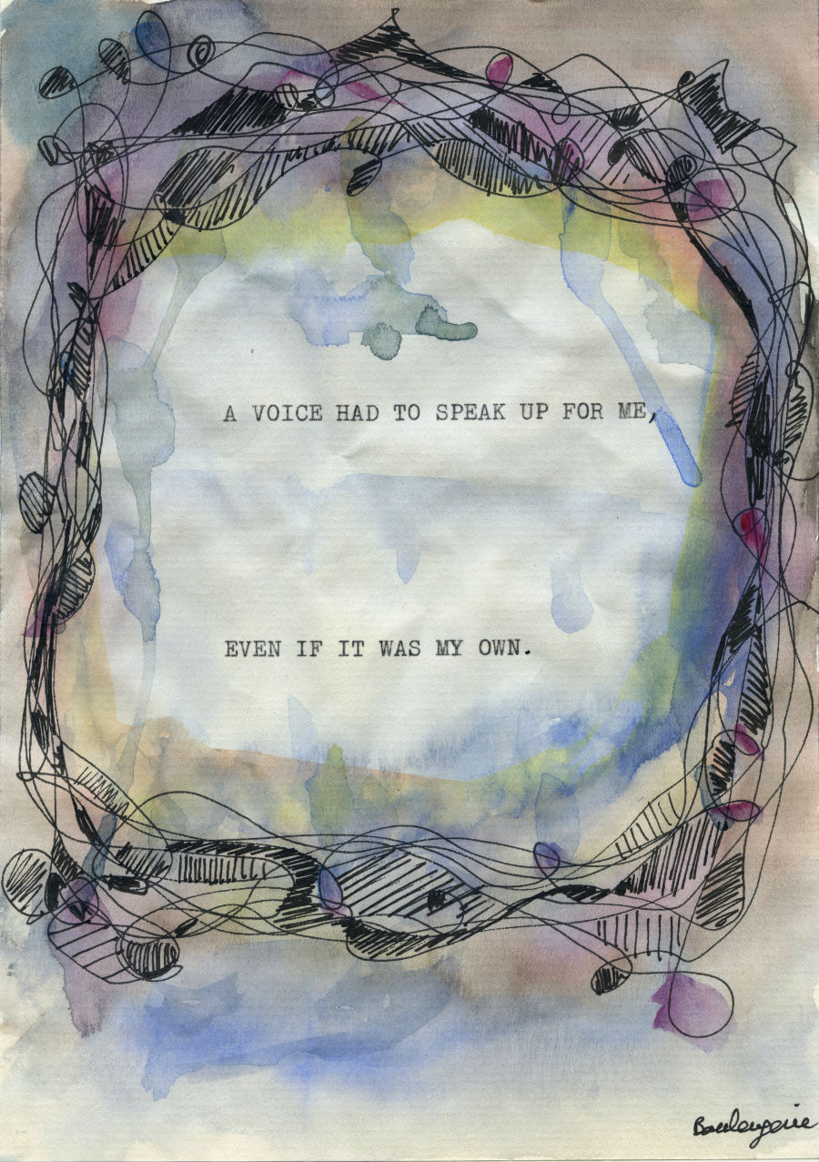 Poème - A voice had to speak up